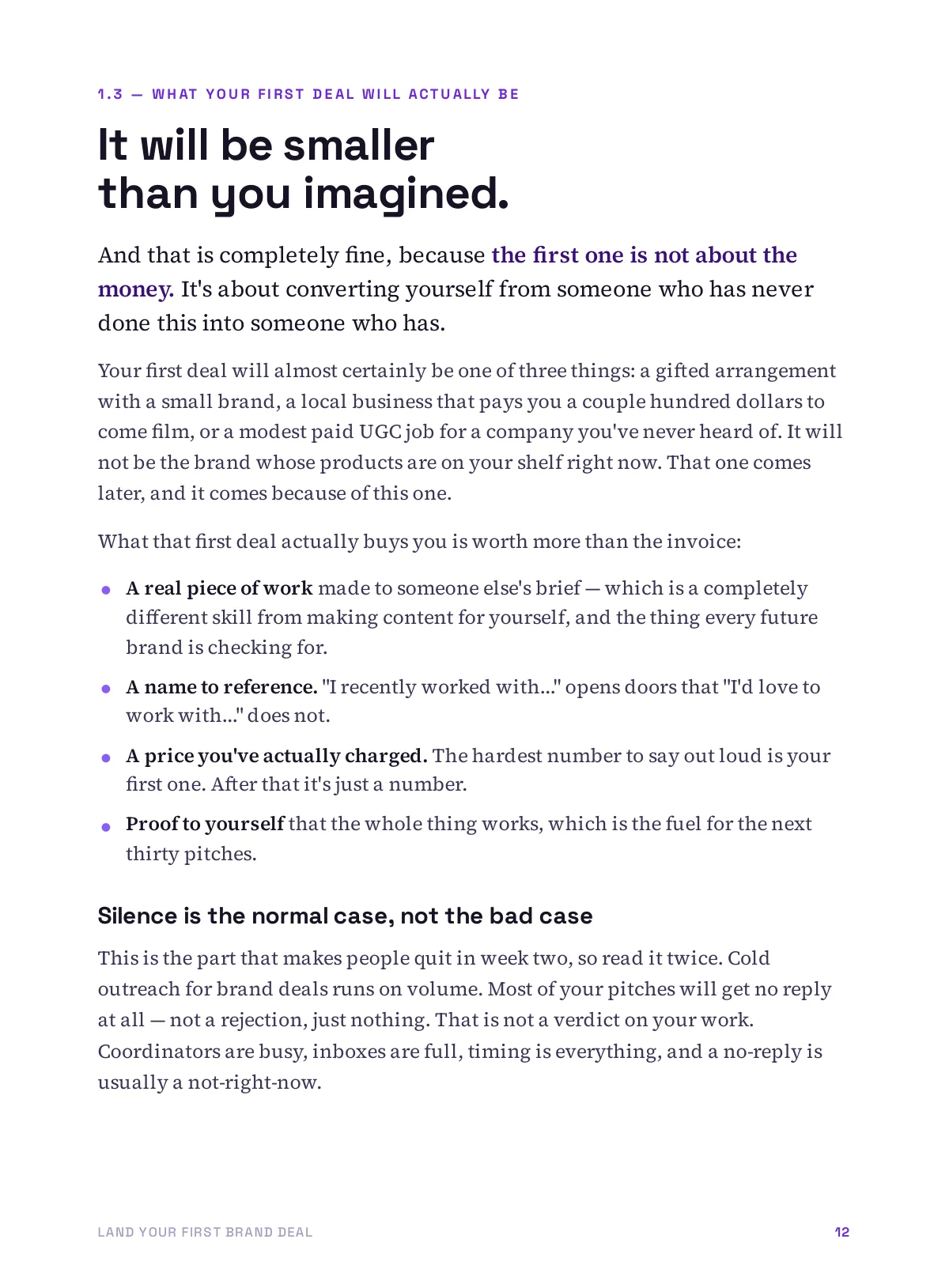 Land Your First Brand Deal, page 8 of 76